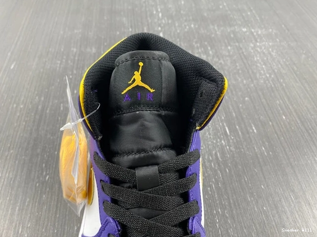 435 Jordan 1 Lakers 8617 Mid DQ8426- Fashionable 0531